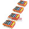 KIT 20 CARTUCCE XL COMPATIBILI CON CANON PGI-550BK CLI-551BK CLI-551C CLI-551M CLI-551Y NERO+COLORI - NO-NAME