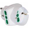 FANTON Adattatore triplo bianco spina franco/tedesca 2P+T 16A 2 prese italiane 2P+T 16A 1 presa italo/tedesca 2P+T 16A Fanton 82230