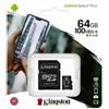 Kingston Memory Micro SD 64GB SDCS2 UHS-I C10 R A1 100MB/s R. + Adattatore