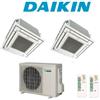Daikin Condizionatore Climatizzatore Daikin Dual Split a Cassetta FFA-A R-32 12000+12000 BTU Con 2MXM50M Comando a Filo + Griglia