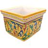 CERAMICHE CALTAGIRONE Portavaso Quadro Ceramica Caltagirone Colorato cm 30 x 30