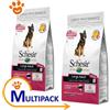 Schesir Dog Large Mantenimento Prosciutto - Multipack [PREZZO A CONFEZIONE] Sacco da 12 kg