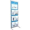 Paperflow Espositore da terra Paperflow Infodisplay 7 scomparti alluminio K500035