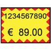 Printex Etichette per prezzatrice Printex f.to 26x19 mm giallo/rosso permanenti conf 10 rotoli da 600 etich. - B10/2619/FPGSTF