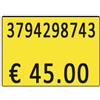 Printex Etichette per prezzatrice Printex f.to 26x19 mm giallo removibili conf 10 rotoli da 600 etich. - B10/2619/FRG