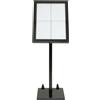 Securit Espositore luminoso a LED Securit® Black Star in metallo 46x41x136 cm nero MCS-4A4-BL-SET