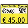 Printex Rotolo da 600 etichette Printex prezzo/sconto 26x19 mm giallo remov. conf. 10 rotoli - B10/2619/CRGSTS