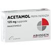 ABIOGEN PHARMA SpA Abiogen Pharma - Acetamol Bambini 10 Supposte 125mg, Trattamento per Febbre e Dolore