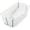 STOKKE Vaschetta Bagnetto Flexibath Bianco Verde con Newborn Incluso