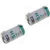 Saft 2 pezzi batteria litio LSH14 CNR Li-SOCl2 3,6V mezzatorcia C allarme GPS
