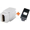 LINK Keystone presa HDMI da incasso femmina-femmina compatibile legrand vela nera