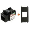 LINK Presa di rete cat.5e rj45 utp compatibile Vimar Arke nera