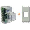 Fanton lampada notturna segnapasso led compatibile Vimar Eikon bianca - 82883-VB