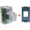 Fanton lampada notturna incasso segnapasso compatibile Vimar Idea grigio scuro - 82883-VG