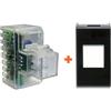 Fanton lampada notturna incasso segnapasso led compatibile Ave Noir nera - 82883-AN
