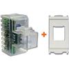 Fanton lampada notturna incasso segnapasso led compatibile Vimar Idea bianca - 82883-VB