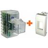 Fanton lampada emergenza led da incasso compatibile Bticino Light bianca - 82882-BL