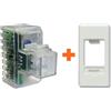 Fanton lampada emergenza led da incasso compatibile Gewiss System bianca - 82882-GB