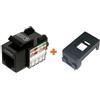 LINK presa rete RJ45 cat.5e utp compatibile serie Abb Elos nera