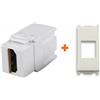 LINK Keystone presa HDMI da incasso femmina-femmina compatibile Vimar Idea bianca