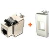 Intellinet presa rete RJ45 cat.5e stp schermata compatibile Bticino Light bianca