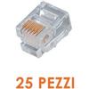 Digitus Confezione da 25 Plug RJ11 6poli - Connettori per Cavi