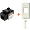 LINK Presa di rete CAT.5e UTP compatibile AVE Domus bianca RJ45