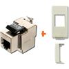 LINK presa rete RJ45 cat.6 STP schermata compatibile Bticino Luna bianca