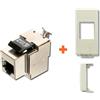 LINK Presa rete CAT.5e STP RJ45 compatibile Bticino Luna bianca bianco schermata