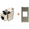 LINK Presa di rete CAT.5e STP Vimar Eikon Next grigio metallizzato RJ45 small
