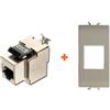 LINK Keystone presa di rete rj45 cat.5e stp compatibile Gewiss Chorus bianco bianca