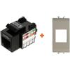 LINK presa di rete rj45 cat.5e utp compatibile Gewiss Chorus bianco bianca