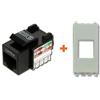 LINK Presa di rete CAT.5e UTP compatibile Vimar Eikon bianco RJ45