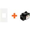 LINK Keystone presa rete lan RJ45 cat.6 utp compatibile Bticino Axolute bianca