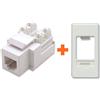 LINK Presa telefonica RJ11 compatibile Gewiss System bianco