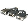 Digitus Cavo SVGA splitter sdoppiatore 2 prese SVGA x 2 monitor TV vga 1 maschio + 2 fem