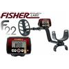 Fisher metal detector F22 con piastra 11"