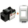 LINK presa rete cat.6 utp rj45 compatibile Bticino Light Tech grigio metallizzato