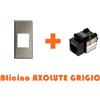 LINK Presa rete LAN RJ45 CAT.5e utp compatibile Bticino Axolute argento