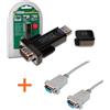 Digitus convertitore USB a seriale RS232 + Cavo null modem 9 pin compatibile Bentel - DI001