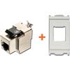 LINK Presa rete CAT.6 STP RJ45 schermata compatibile Vimar Idea bianca small
