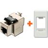 LINK Keystone presa rete cat.6 stp rj45 compatibile Gewiss serie 20 System bianca