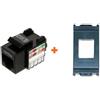 LINK presa rete cat.5e utp rj45 Compatibile Vimar Idea Grigia