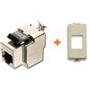 LINK Presa CAT.5e stp RJ45 schermata Vimar Plana silver grigio metallizzato Small