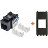 LINK presa rete cat.6 utp RJ45 schermata compatibile Vimar Arke nera