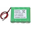 GP batteria 4.8V 1200Mah nimh compatibile centrali Paradox MG-BAT6250 - PXMW625BAT