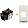 LINK presa rete lan cat.5e utp rj45 compatibile Vimar ArkÃ¨ bianca