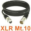 Tasker cavo microfonico XLR maschio - XLR femmina mt.10 con connettori in metallo