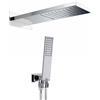BOSSINI - SOFFIONE A CASCATA MANHATTAN 2 E DOCCETTA FLAT ONE