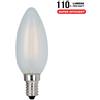 ALCAPOWER LAMPADINA LED E14 4W FILAMENTO SATINATA CALDA CANDELA APF37O_4-ALC929887